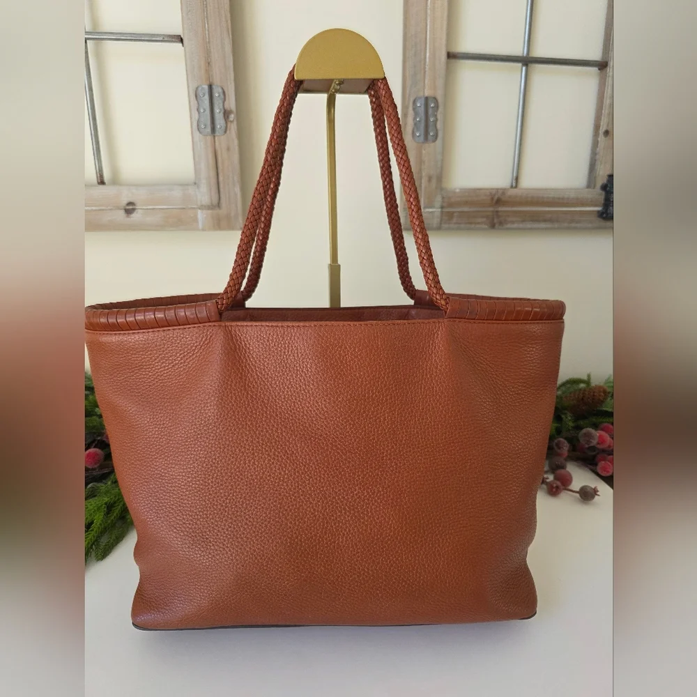 Tory Burch Brown Leather Tote Bag - Picture 11 of 13